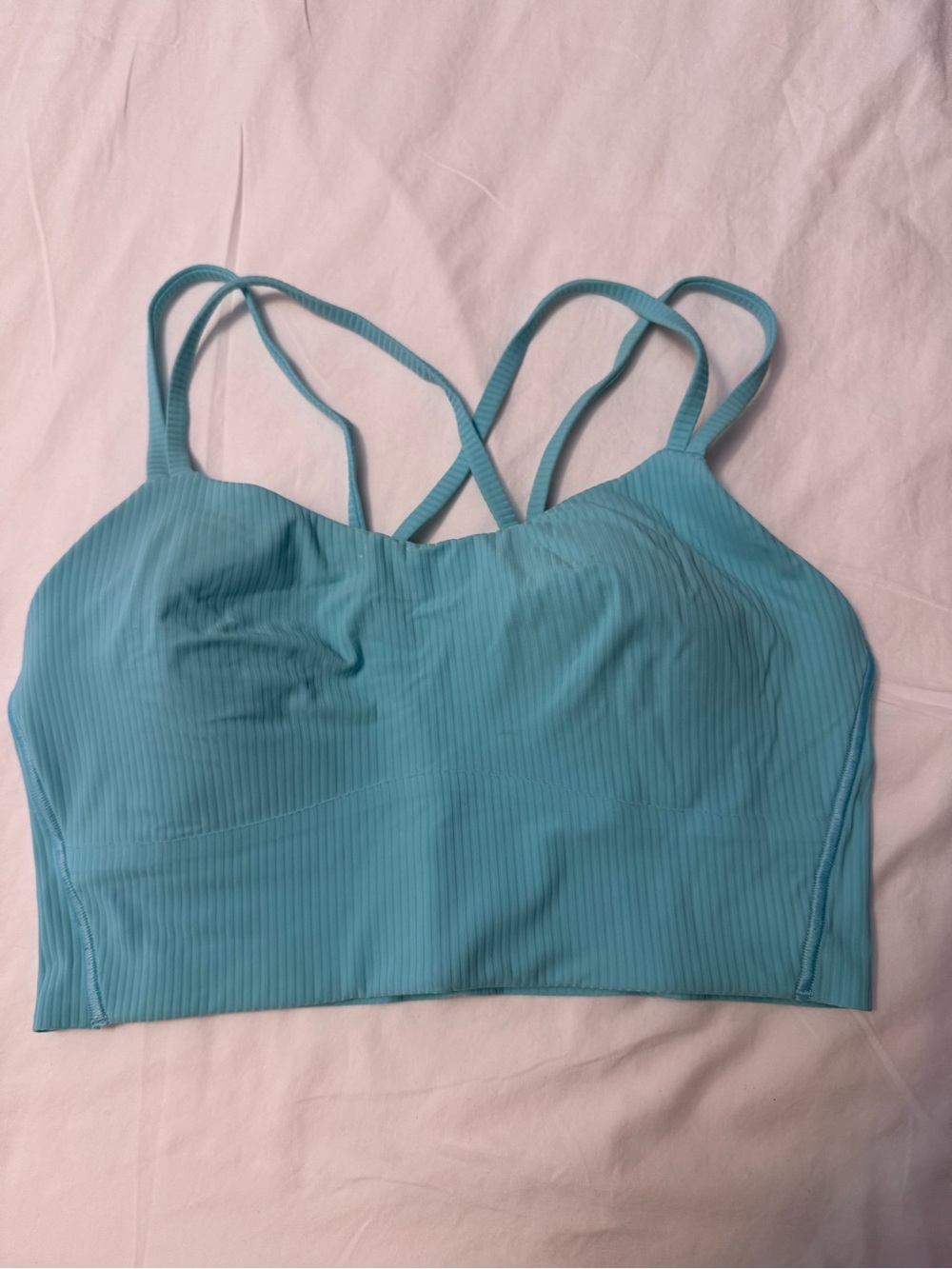 Light Blue Strappy Sports Bralette